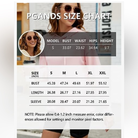 Women's👩🏻Hoodies Basic Long Sleeve Hooded Sweatshirts Soft Loose Pullover Sz M - Picture 5 of 5